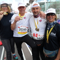 Franz Lang beim Hamburg-Marathon