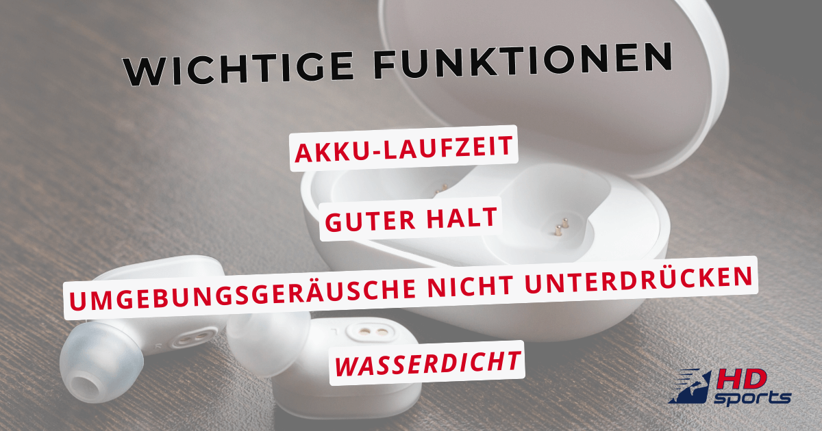 Die wichtigsten Kriterien und Funktionen von Bluetooth-Kopfhörern für den Sport