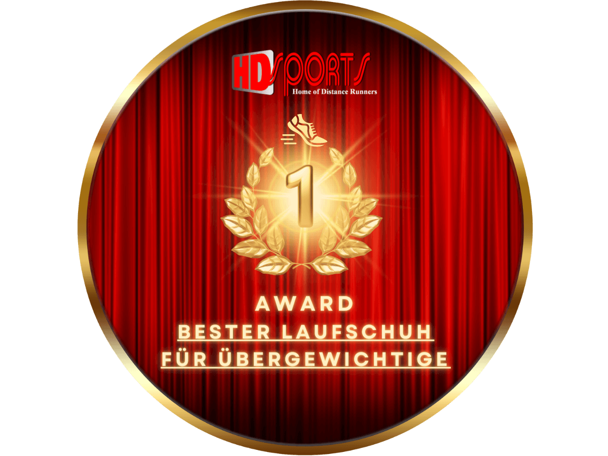 Die besten Laufschuhe für Läufer mit Übergewicht - HDsports Award Laufschuh Uebergewicht Award 1200