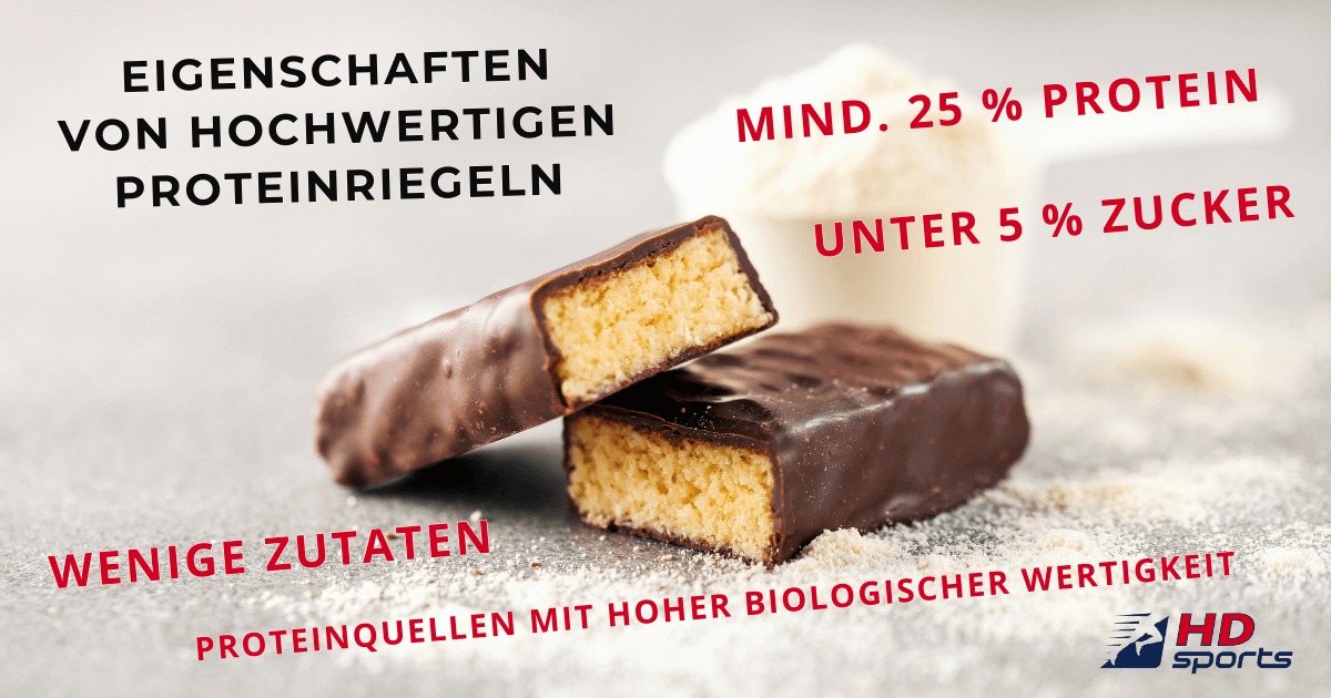 Eigenschaften von hochwertigen Proteinriegeln