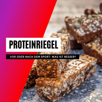 Proteinriegel vor oder nach dem Training