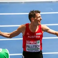 Raphael Pallitsch nach seinem Finaleinzug bei der EM 2024 in Rom. Foto: © ÖLV / wolf.amri