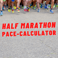 Half marathon pace calculator and pace table