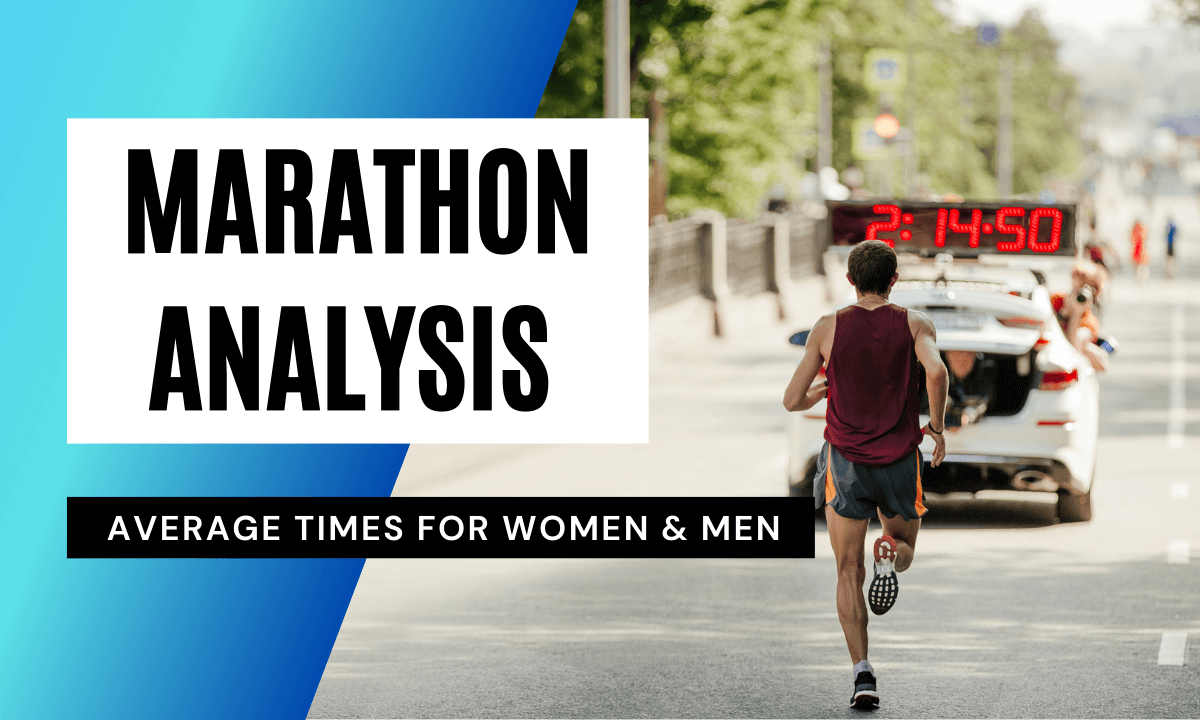 Marathon average times for women and men