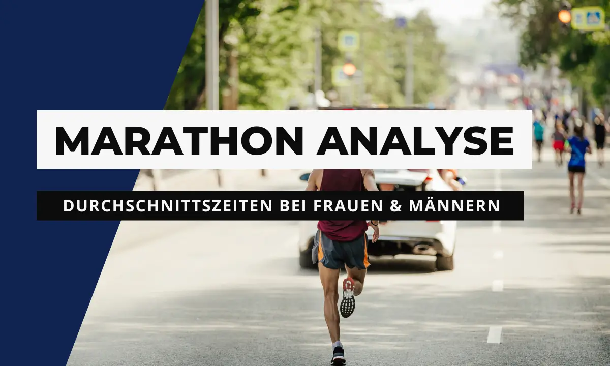 Marathon-Durchschnittszeiten bei Frauen und Männern