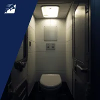 Flugzeugtoilette