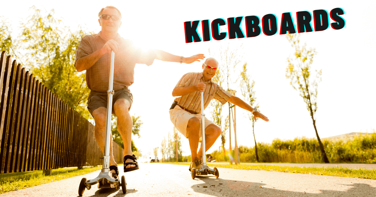 Kickboards als Fun-Geräte abseits der Straße
