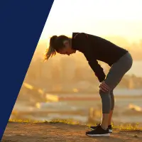 Eine erschöpfte Frau