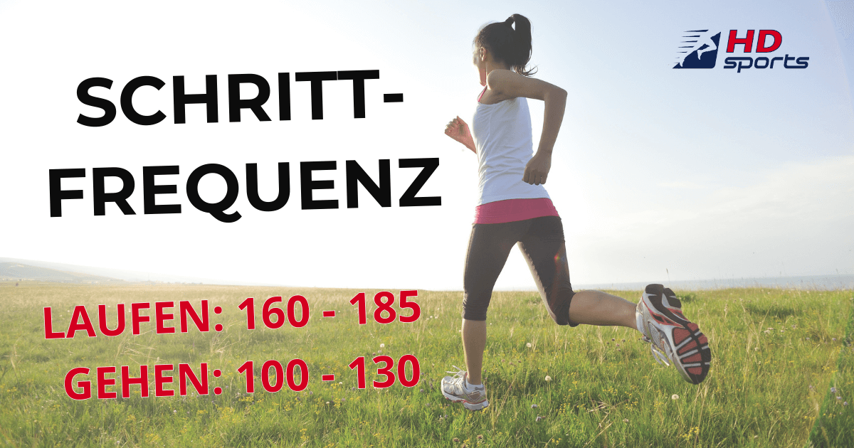 Schrittfrequenz beim Laufen und Gehen