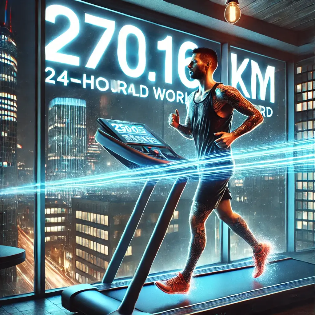 24-Stunden-Weltrekord auf dem Laufband