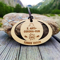 Anti Corona Run Medaille