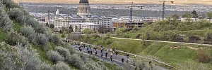 Impressive panorama at the Salt Lake City Marathon