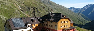Das Taschachhaus in den Ötztaler Alpen
