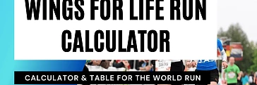 Wings for Life World Run Calculator