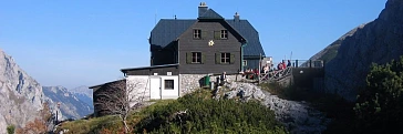 Die Voisthaler Hütte in der Hochschwabgruppe