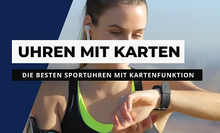 Sportuhren mit Karten und Routenführung