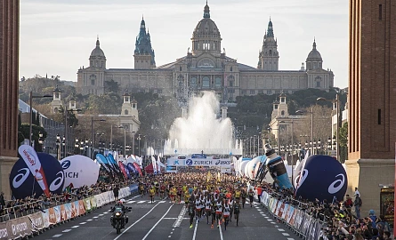 Spektakulärer Start beim Marató de Barcelona (Barcelona Marathon)