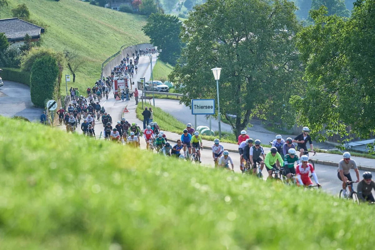 Kufsteinerland Radmarathon: Die Steigung Richtung Hinterthiersee hat es in sich. (© Kufsteinerland / Martin Bihounek) Kufsteinerland Radmarathon: Die Steigung Richtung Hinterthiersee hat es in sich.