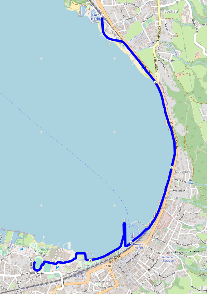 Bodensee Frauenlauf Streckenverlauf 5 km