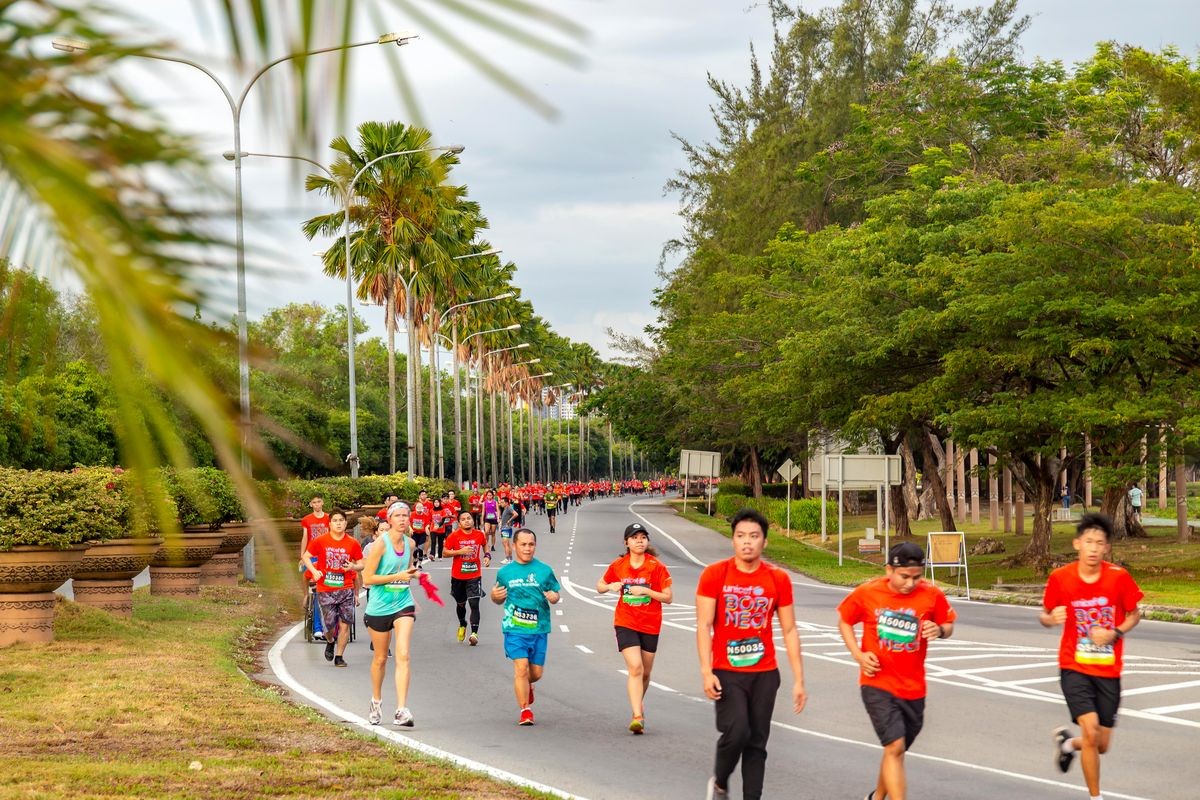 Around 5,000 participants take part in the Borneo Marathon each year