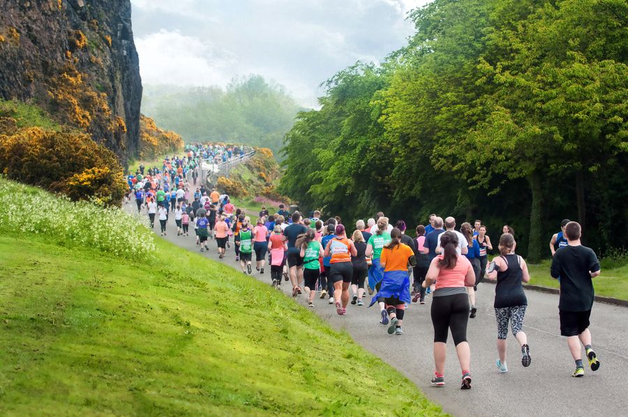 Die Strecke des Edinburg-Marathon kann sich sehen lassen. Foto: Paul Roberts