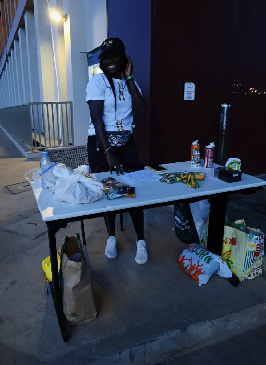 Sonko an der Kontrollstelle