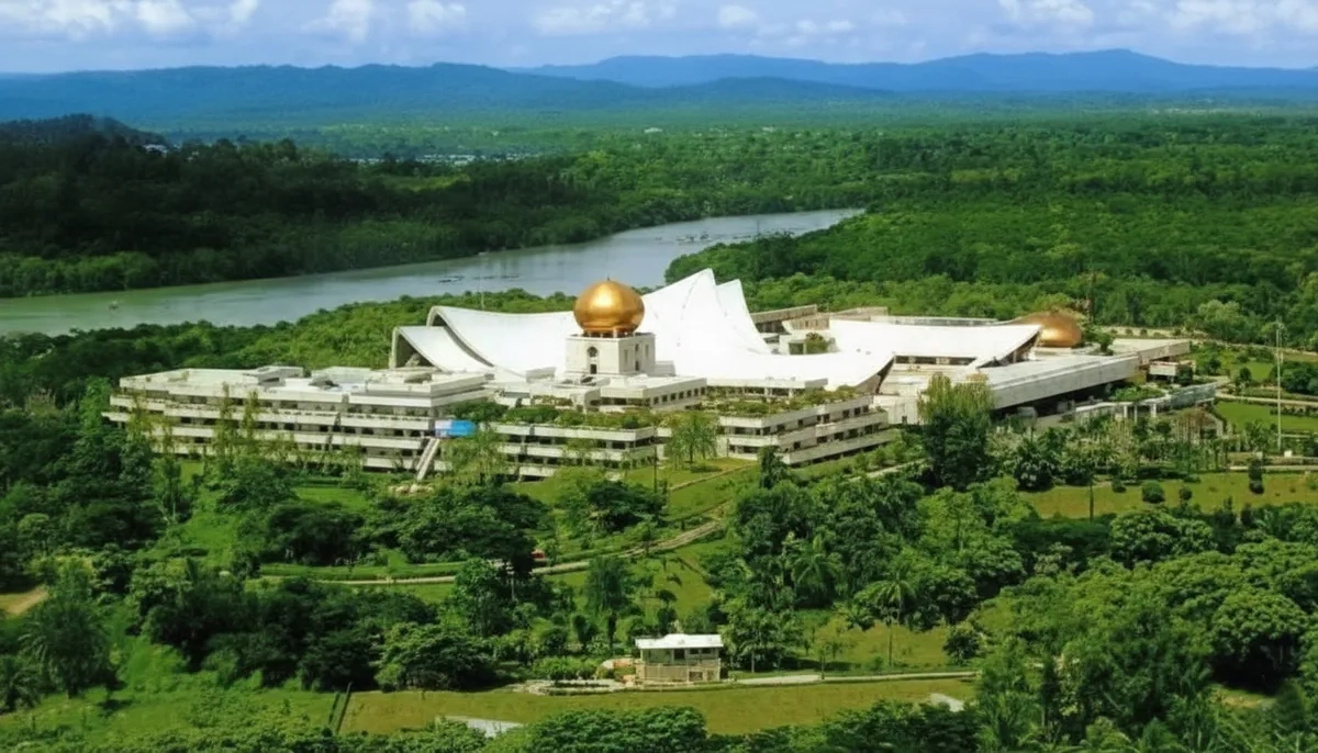 Brunei Marathon 07 Istana Nurul Iman Palast