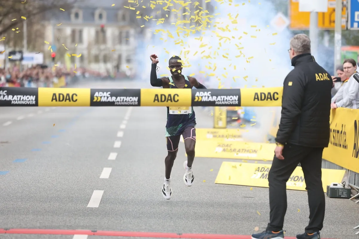 Hannover Marathon 2026: Maru Thomas Kibet lief auf den letzten Kilometern noch ganz nach vorne.