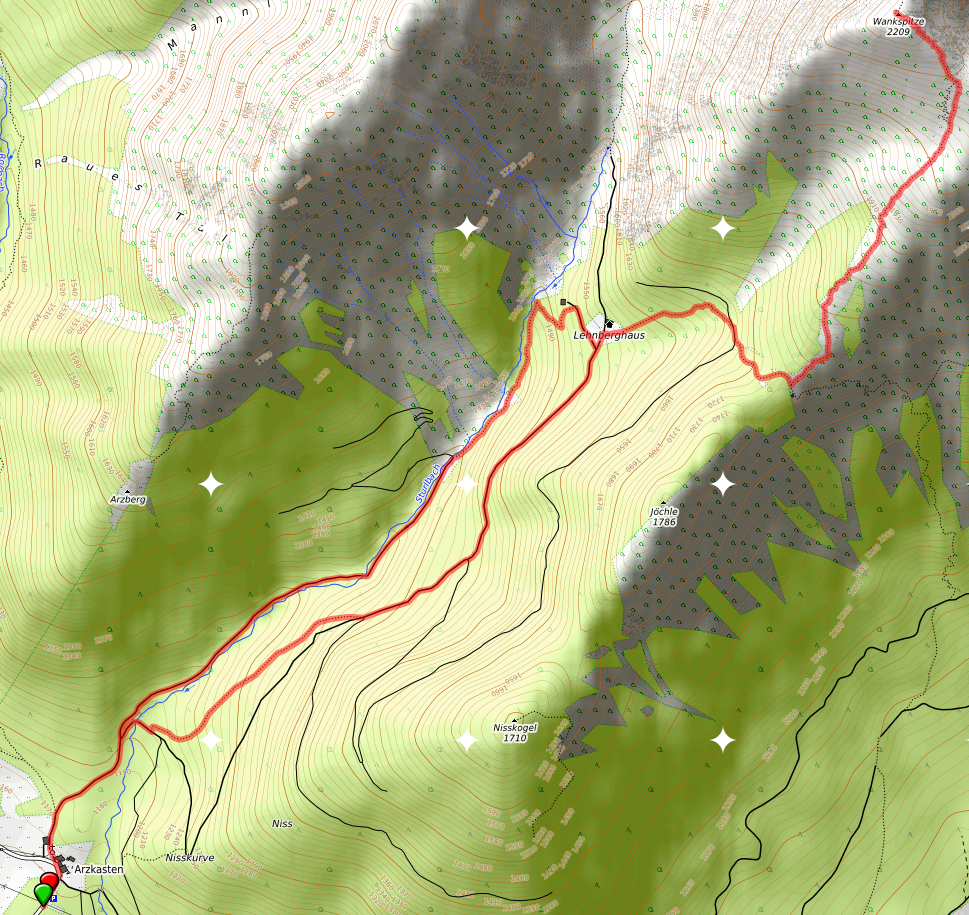 Wankspitze Route