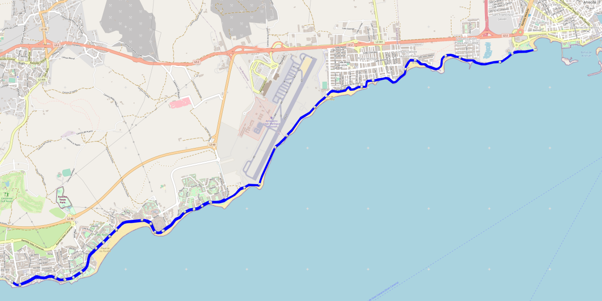 Laufstrecke Ironman Lanzarote