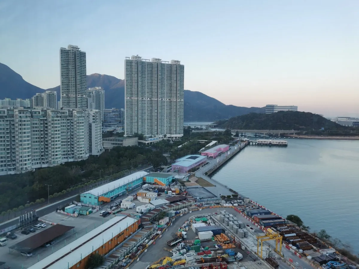 South China Marathon Challenge 04: Blick vom Sheraton Hotel in Hongkong