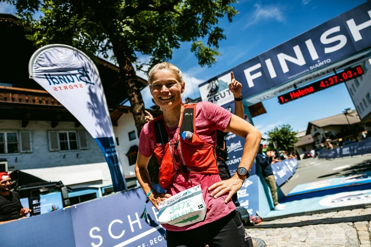 Weissee Gletscherwelt Trail 2023 Siegerin Helena Wallin