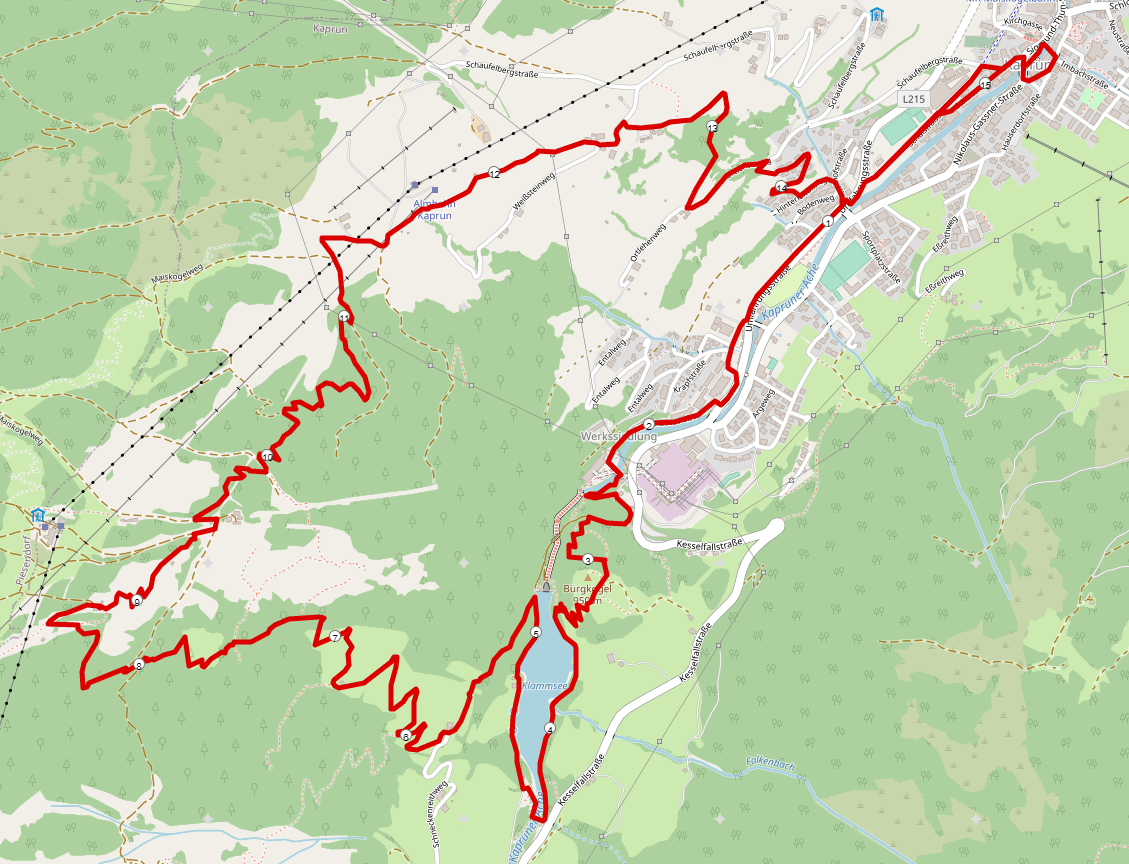 Strecke Scenic Trail
