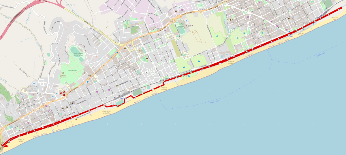 Laufstrecke Ironman Barcelona