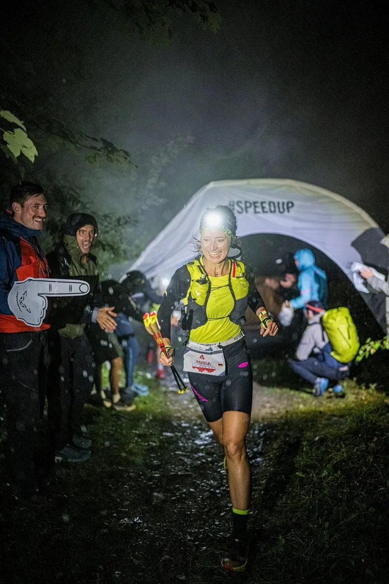 Grossglockner Ultra-Trail 2025: Miria Meinheit war bis zum Rennabbruch die führende Frau.