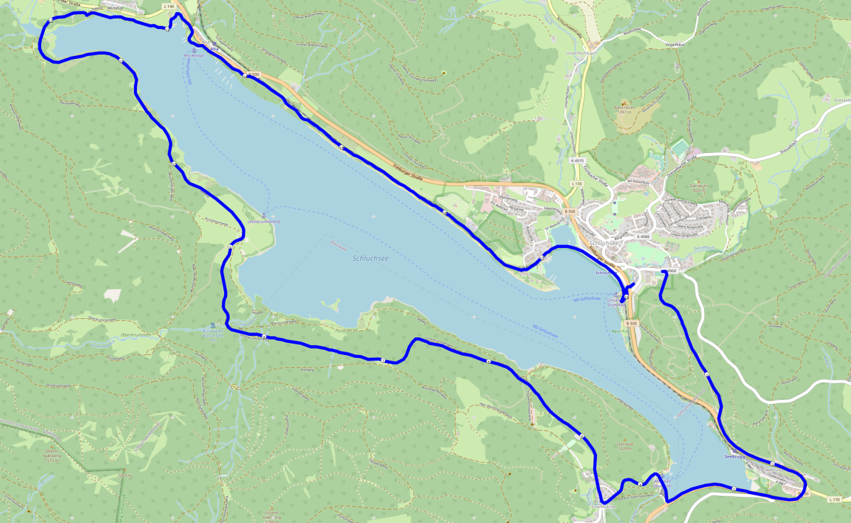 Schluchseelauf Streckenverlauf