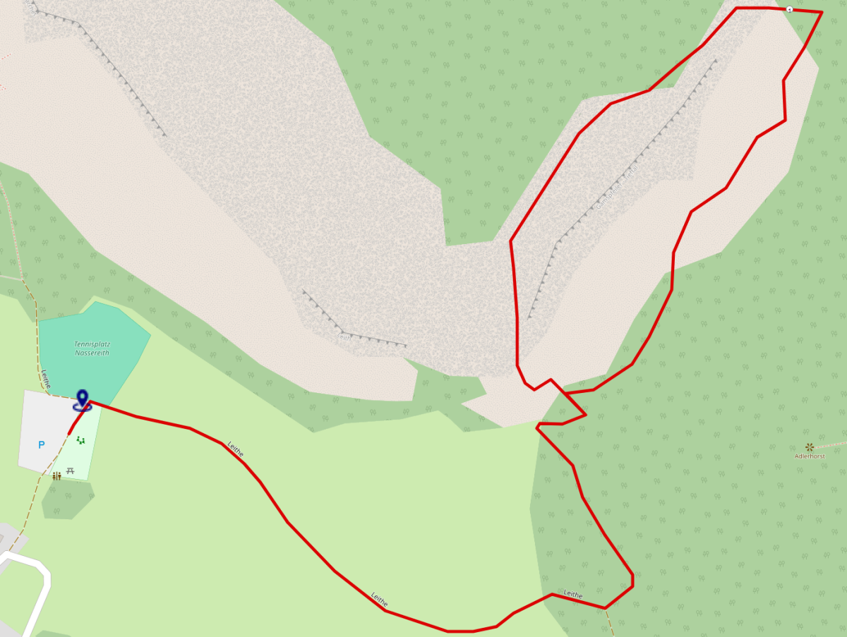 Strecke Leite Klettersteig (C/D) in Nassereith