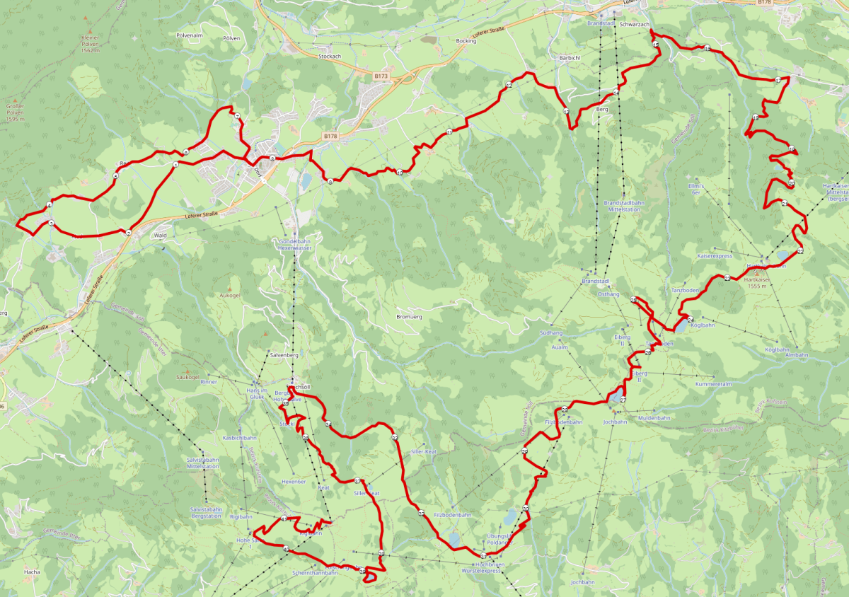 Strecke Tour de Tirol Kaisermarathon