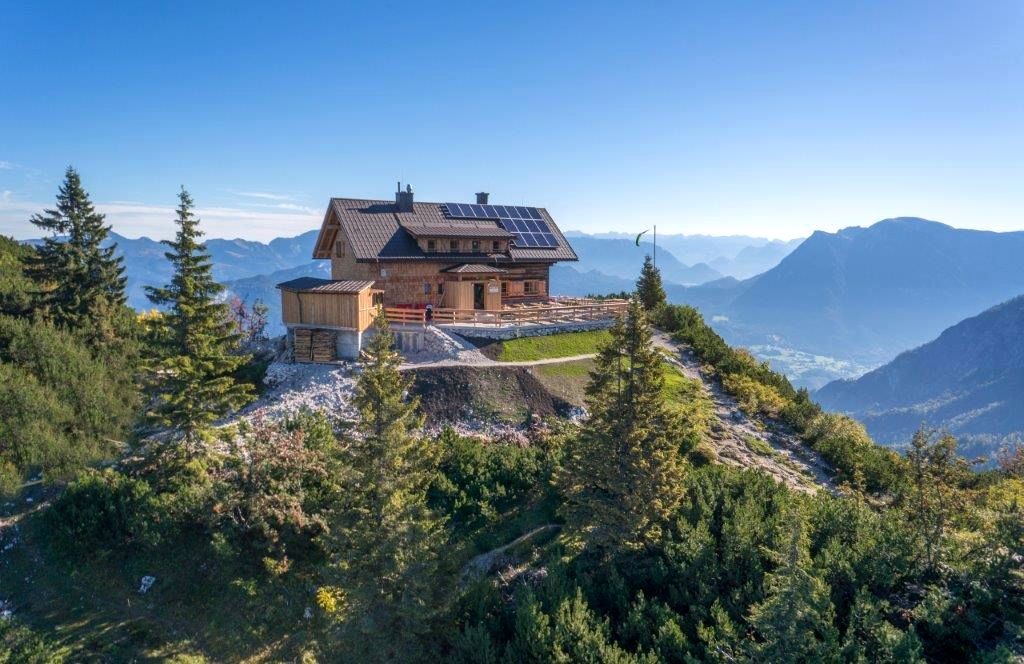 Die Goiserer Hütte in den Salzkammergut-Bergen