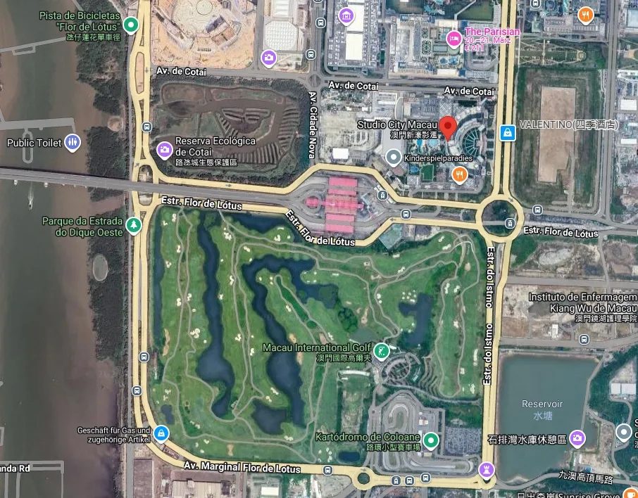 South China Marathon Challenge 13: Rennstrecke aus Google Maps