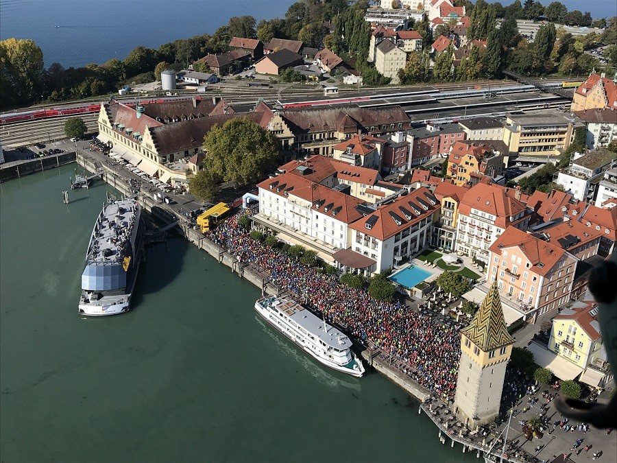 Der 3-Länder Marathon für durch Deutschland, Österreich und die Schweiz