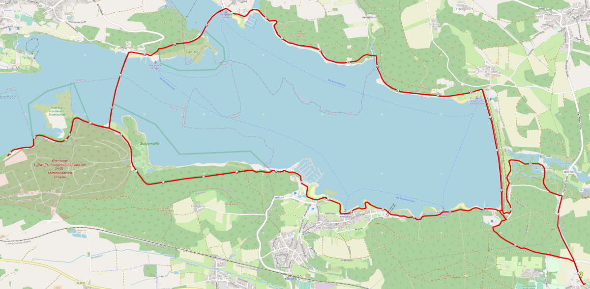 Seenlandmarathon Strecke