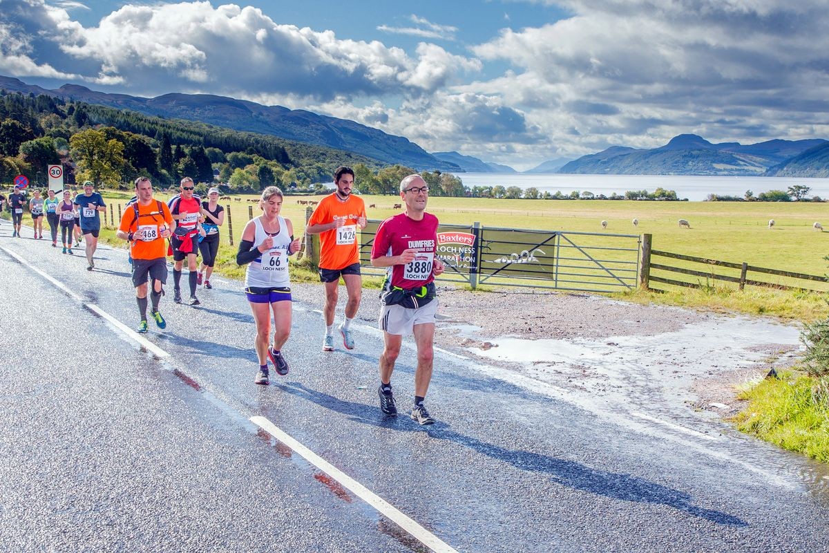 Strecke des Loch Ness Marathon