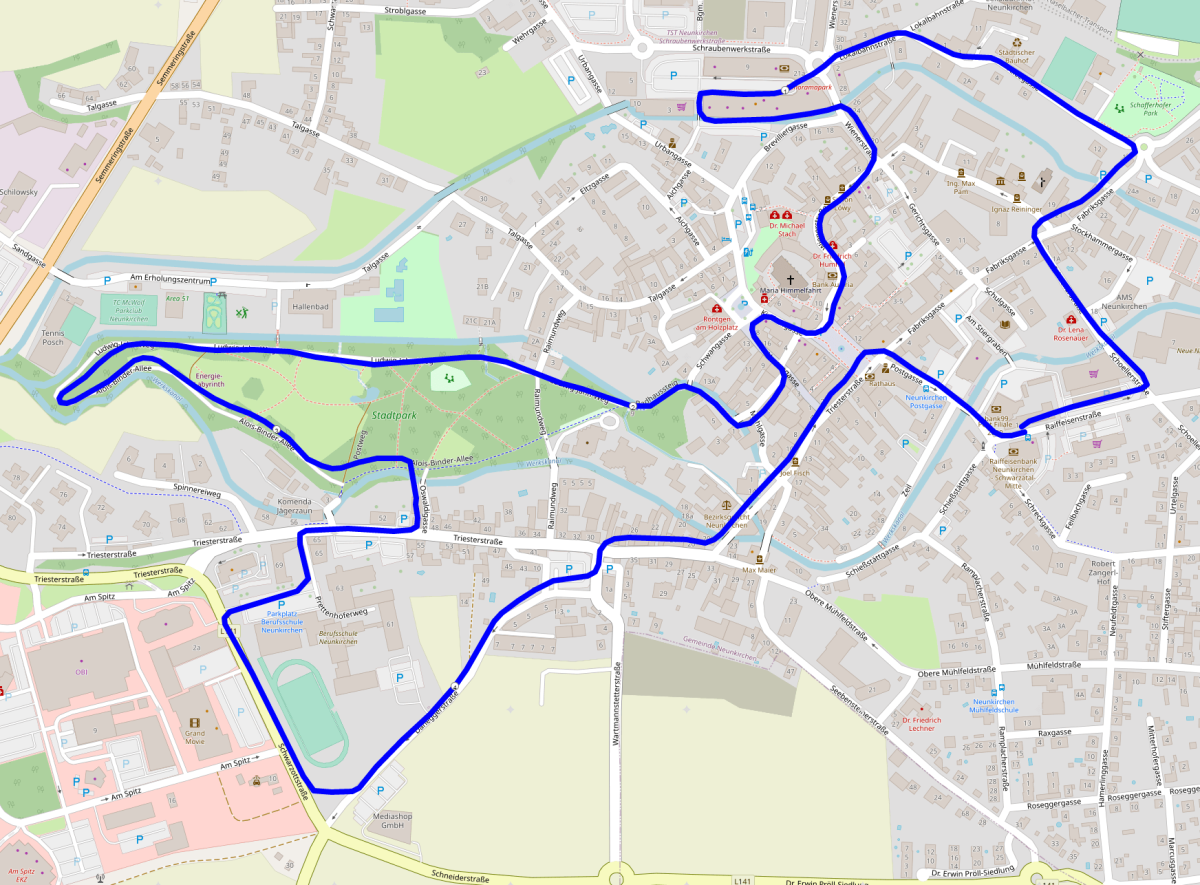 Firmenlauf Neunkirchen Streckenverlauf