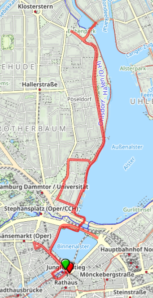 Ironman Hamburg Laufstrecke