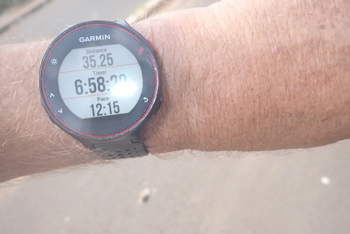 Dakar Club-Marathon: Zeitangabe auf der Garmin 225