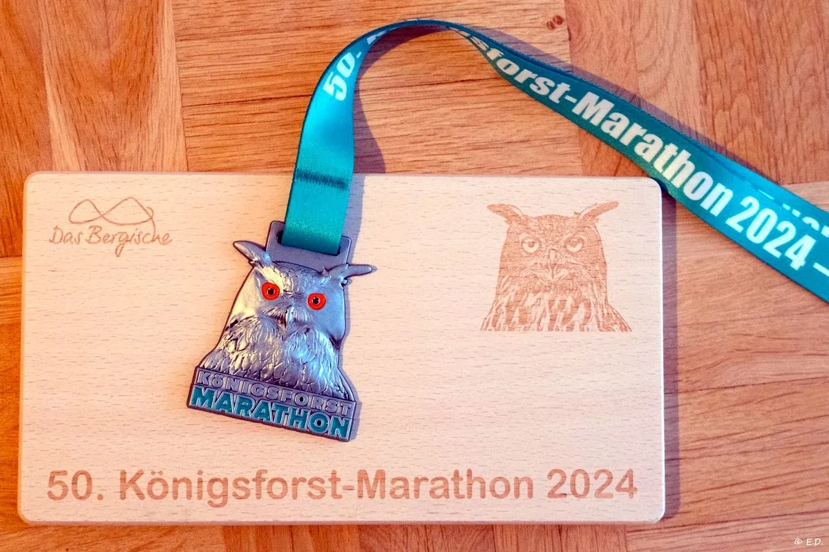 Königsforst-Marathon Medaille.