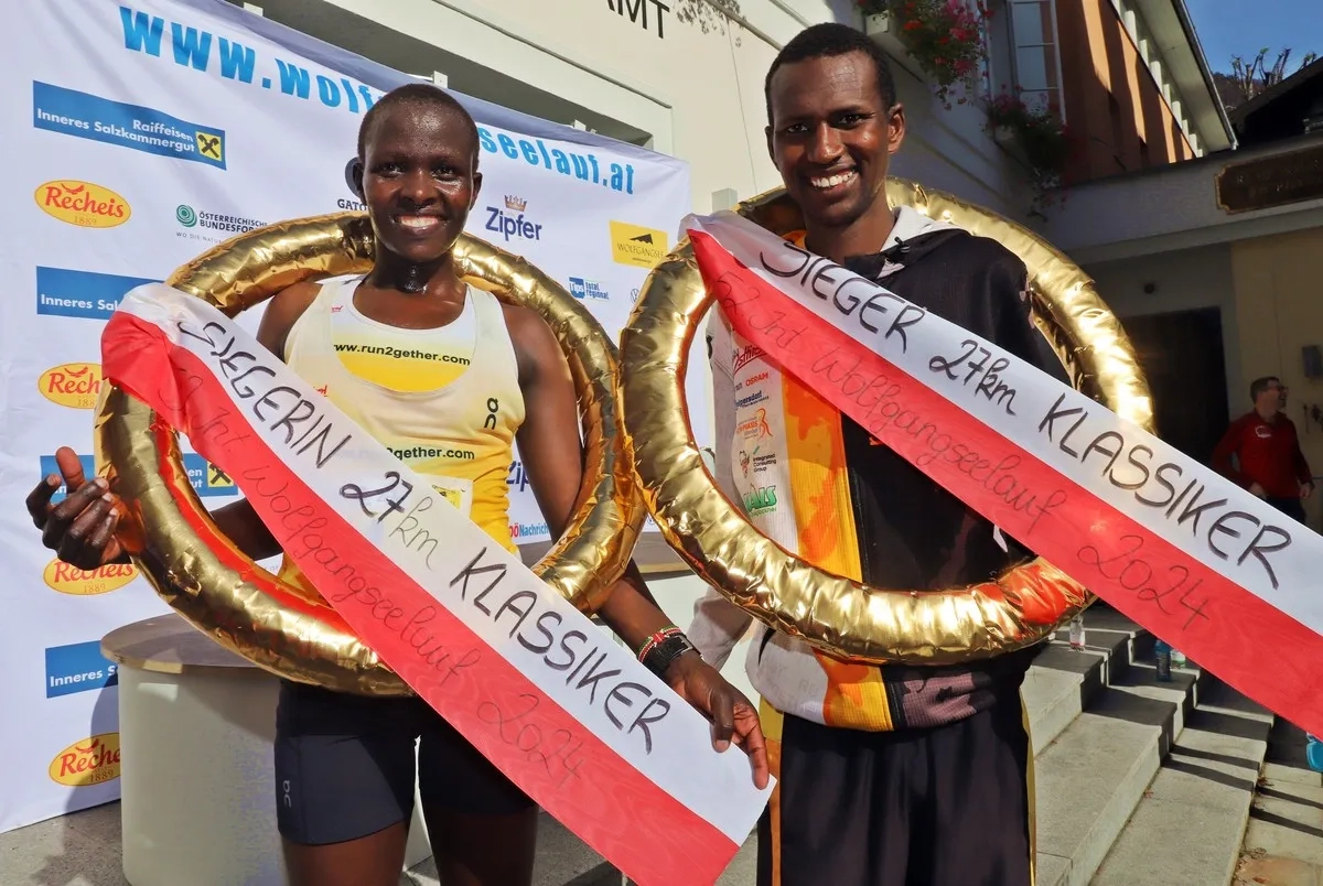 Wolfgangseelauf 2024: Die beiden Tagessieger des 27-km-Klassikers