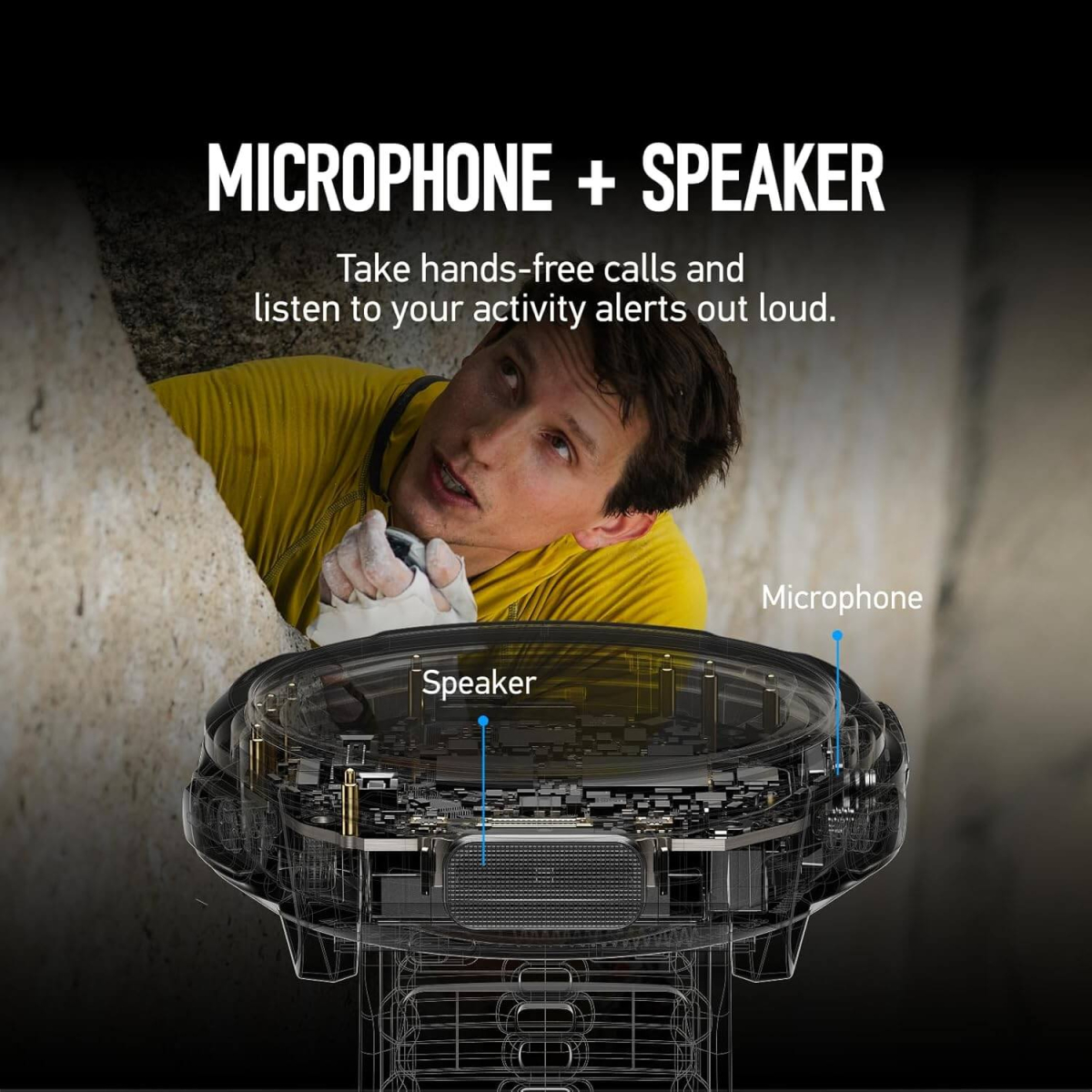 Sogar ein Mikrofon ist Teil der Coros Apex 4