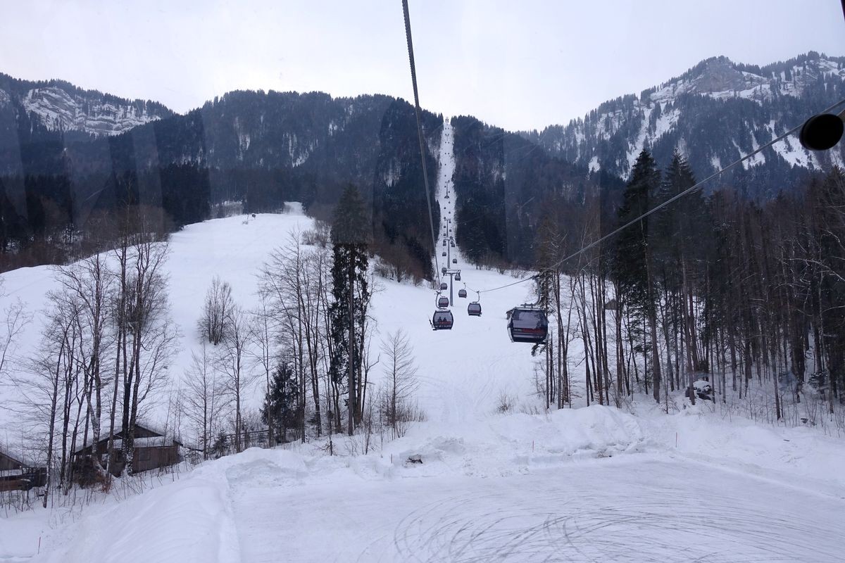 Skigebiet von Damüls-Mellau